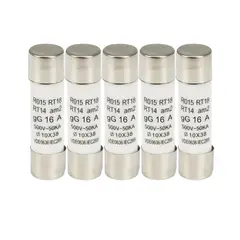SOLIOT - Pack 5 Fusibles 16a 10x38mm