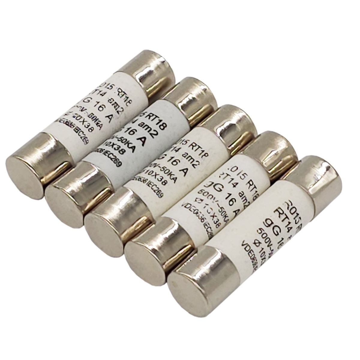 SOLIOT - Pack 5 Fusibles 16a 10x38mm Soliot