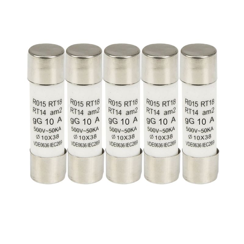 SOLIOT - Pack 5 Fusibles 10a 10x38mm Soliot