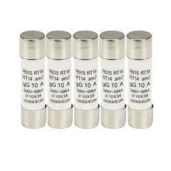 SOLIOT - Pack 5 Fusibles 10a 10x38mm