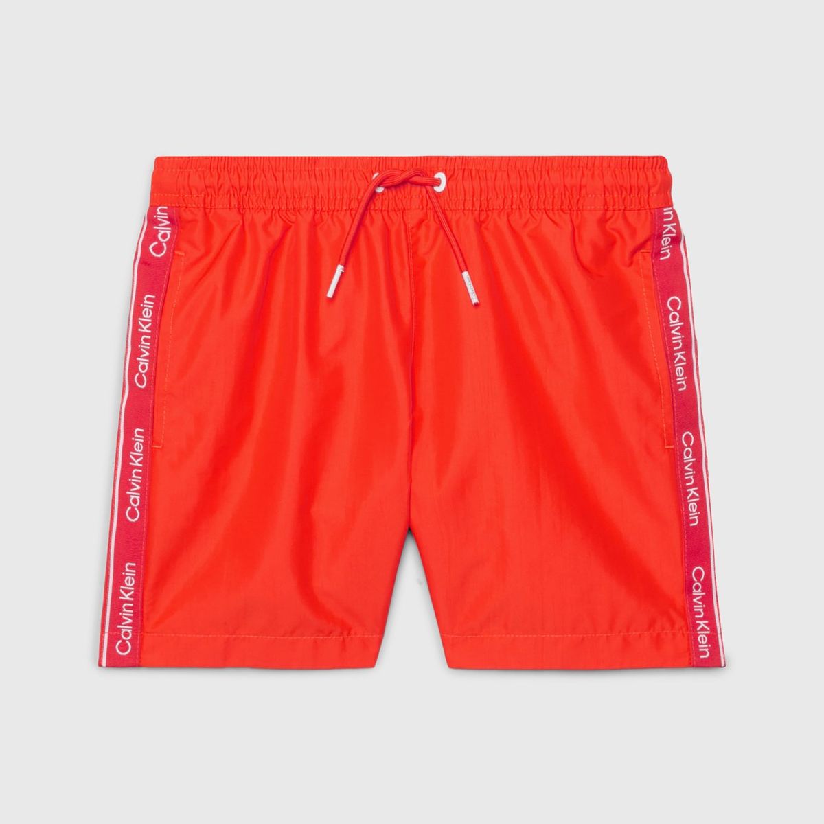CALVIN KLEIN - Traje de Baño Niño Logo Tape Rojo Calvin Klein