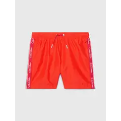 CALVIN KLEIN - Traje de Baño Niño Logo Tape Rojo