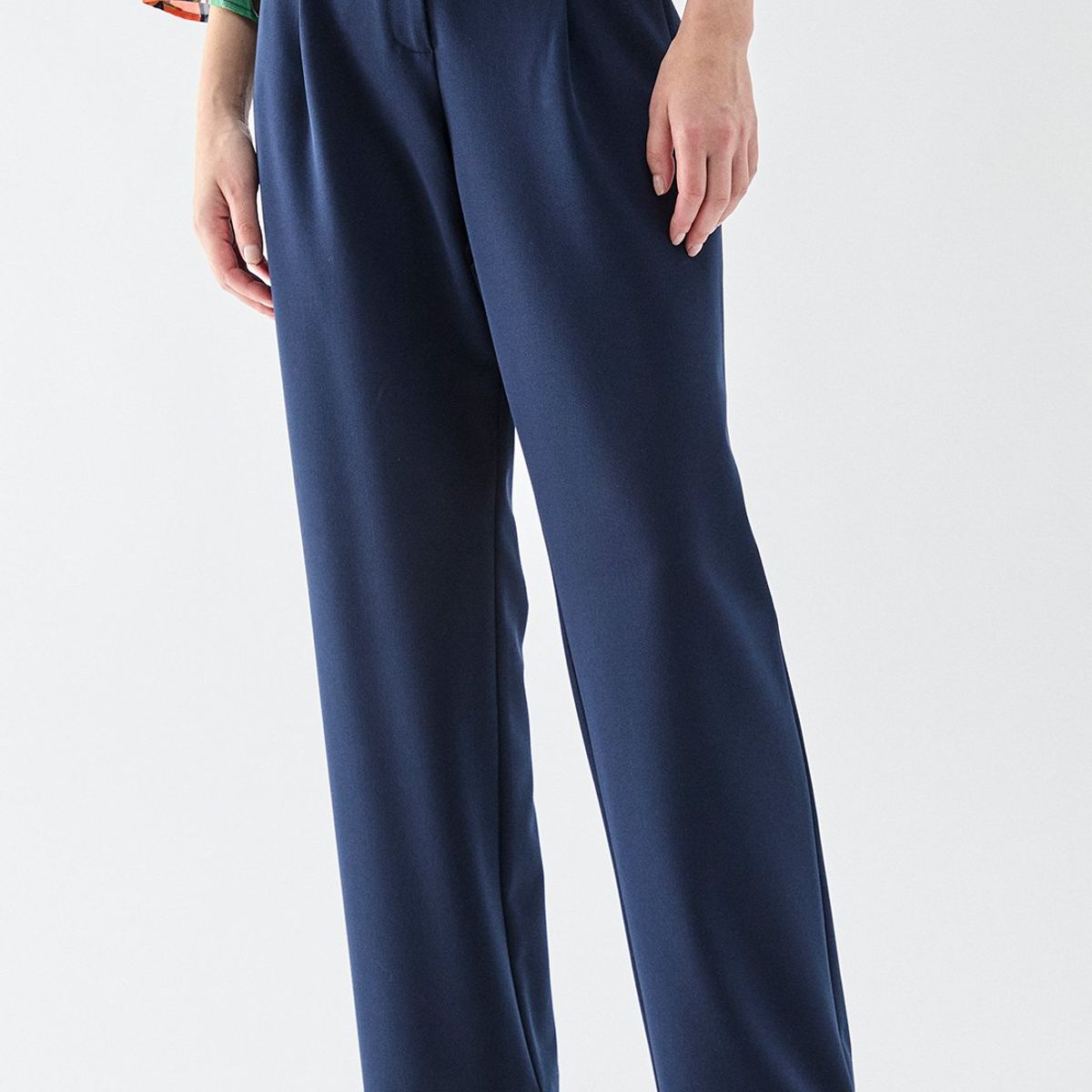 MA GRIFFE - Pantalon Azul Marino Mujer Magriffe