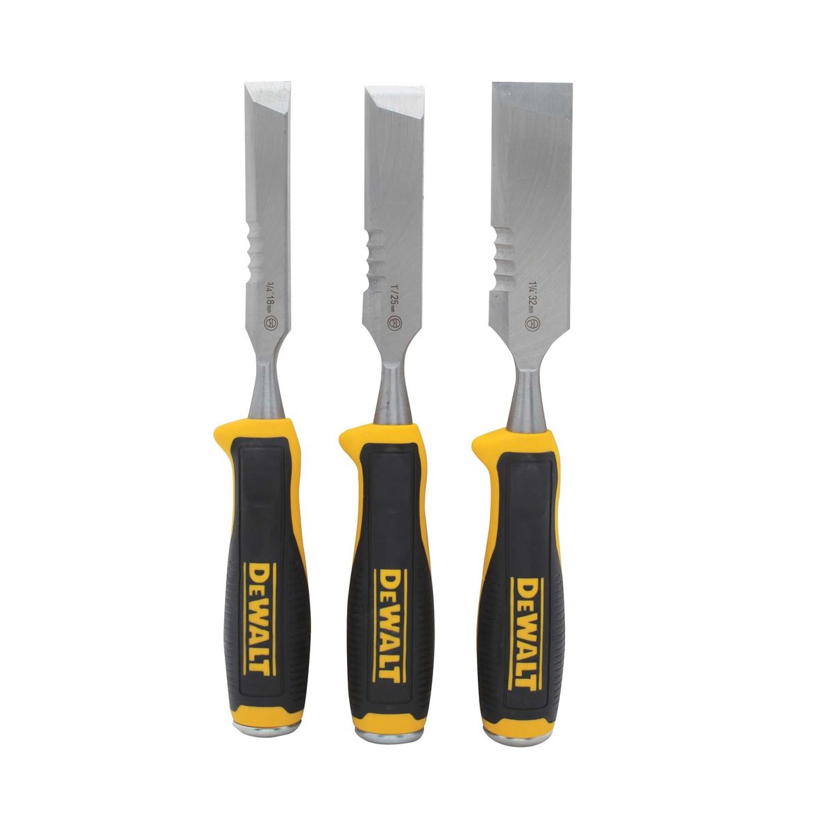 DEWALT - Set 3 cinceles para madera 18, 25 y 32mm DEWALT DWHT16148