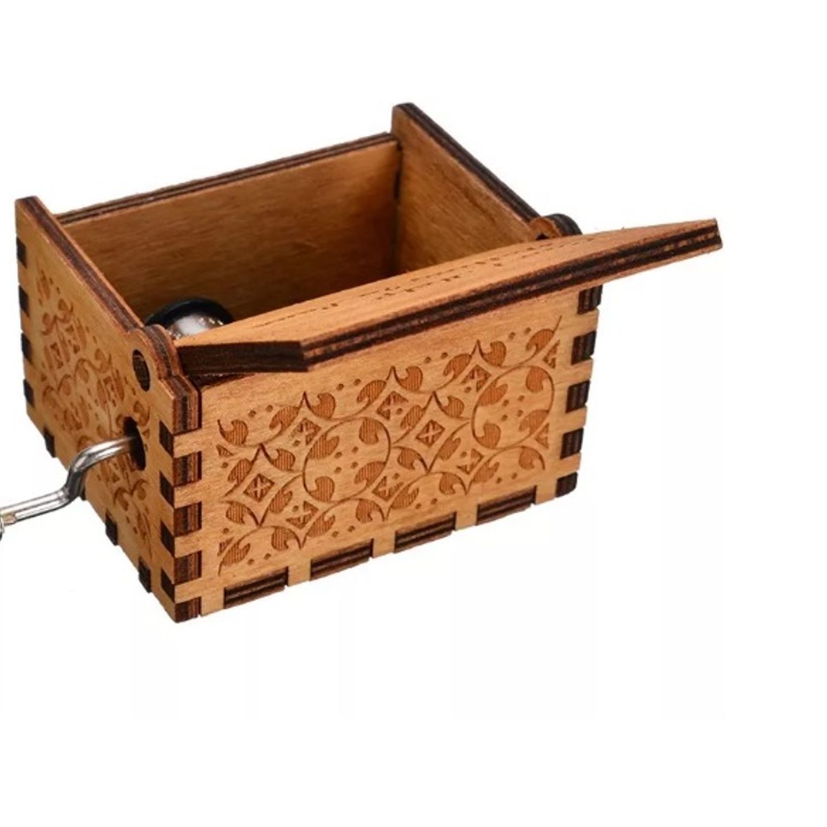 GENERICO - CAJA MUSICAL DE MADERA CON MANIVELA LA LA LAND