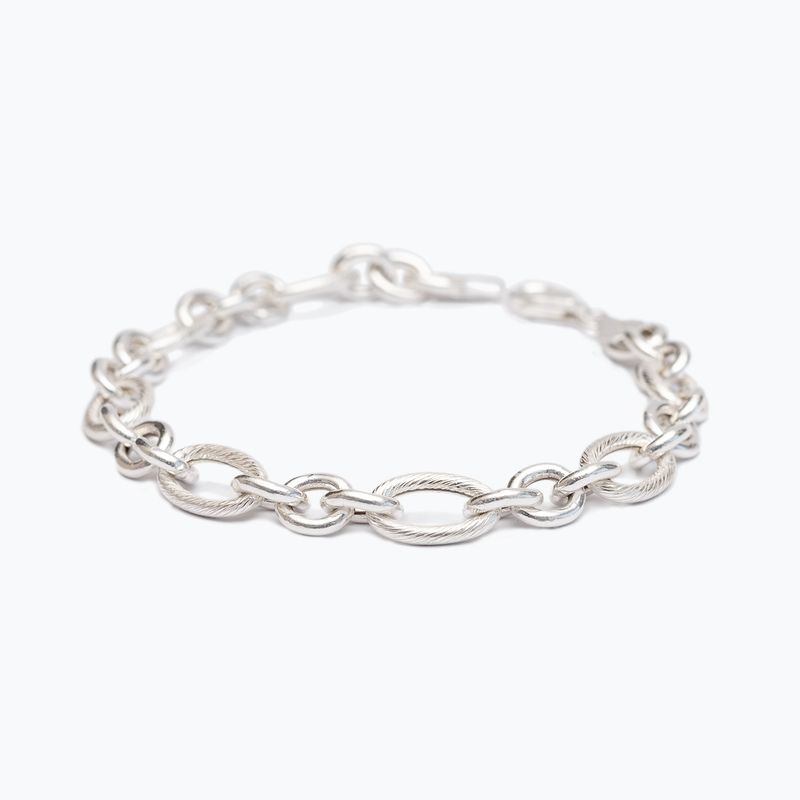 LA GARZA - Pulsera Plata Hombre Gruesa Tribal