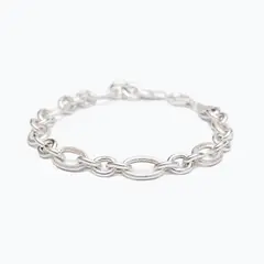 LA GARZA - Pulsera Plata Hombre Gruesa Tribal