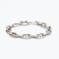 LA GARZA - Pulsera Plata Hombre Marinera Gruesa