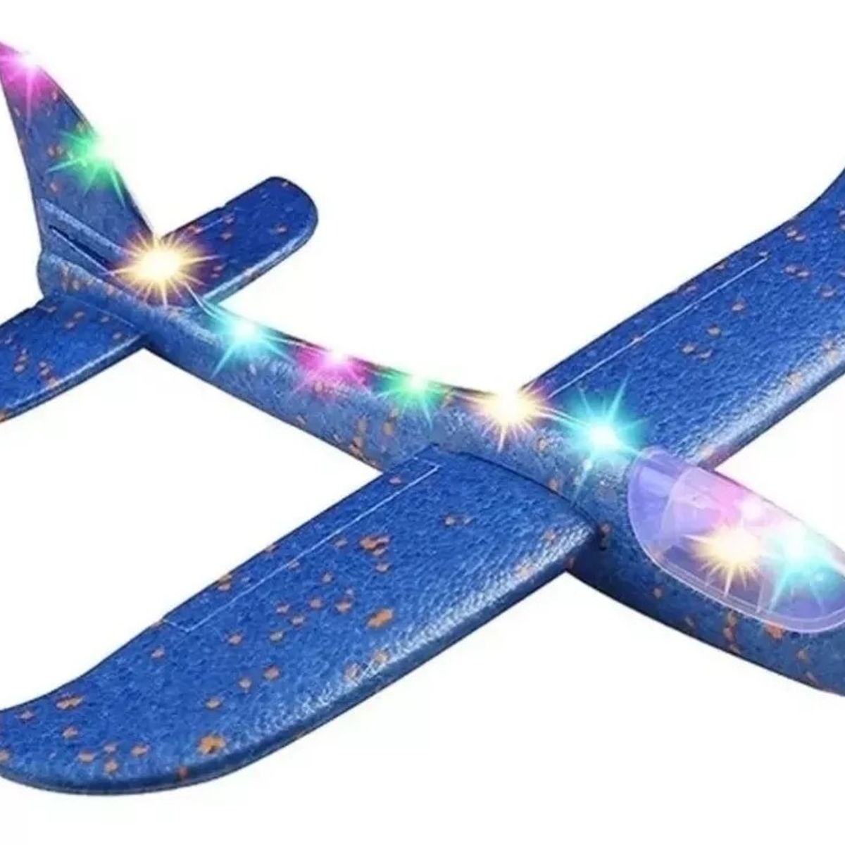 GENERICO - Pack X 6 Aviones Planeador De Plumavit Con Luces Led Surtido