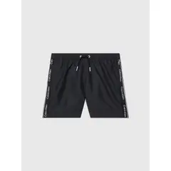 CALVIN KLEIN - Traje de Baño Niño Logo Tape Negro