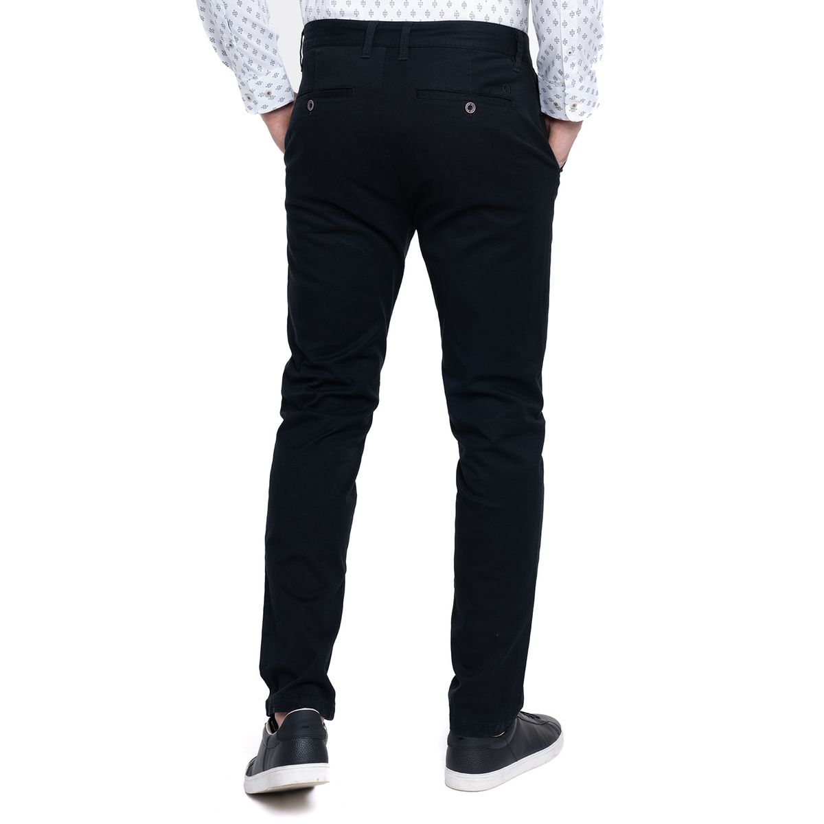 POTROS - Pantalón Budapest Hombre Negro Algodón POTROS
