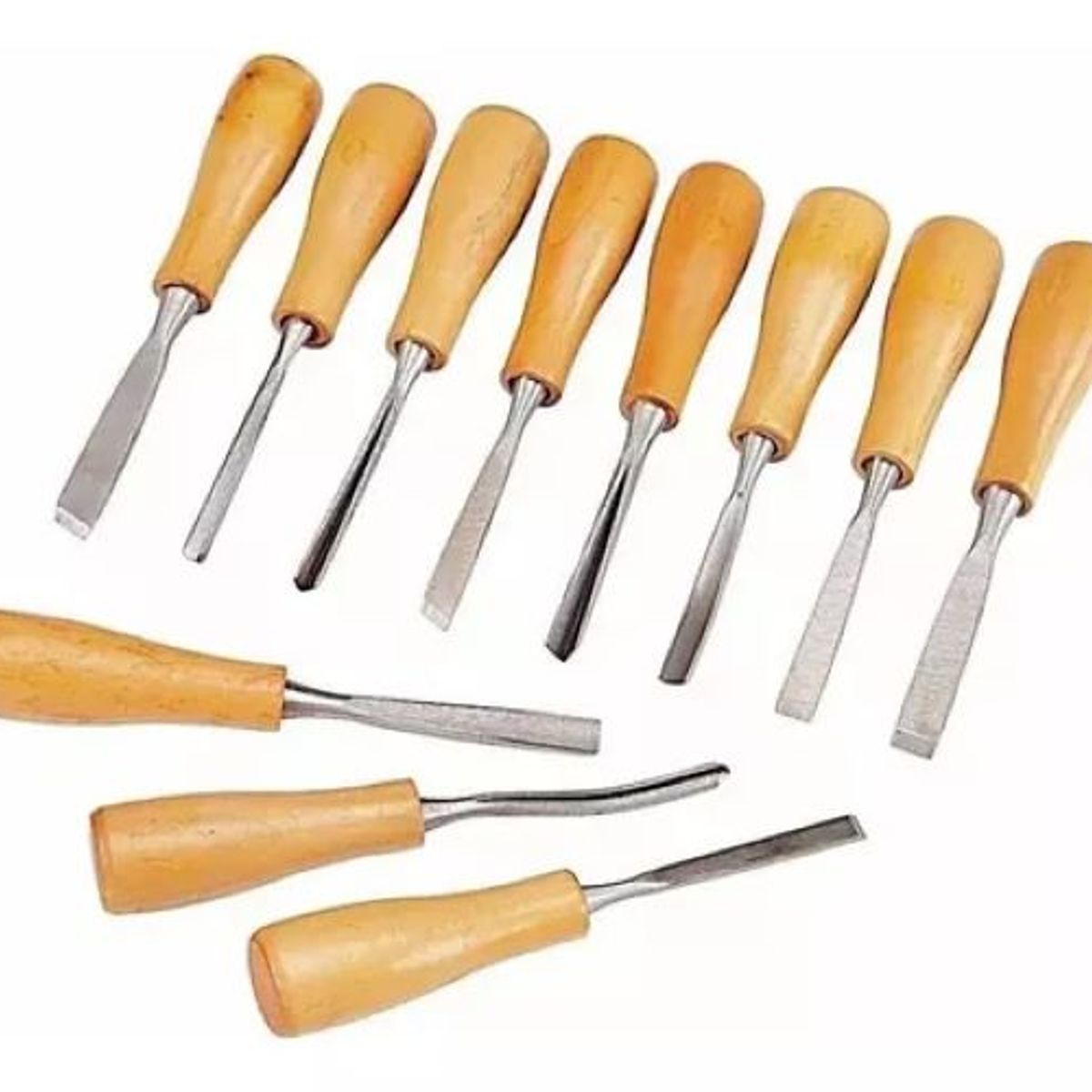 GENERICO - Set De Gubias Pequeñas Para Tallar Madera 11 Pcs