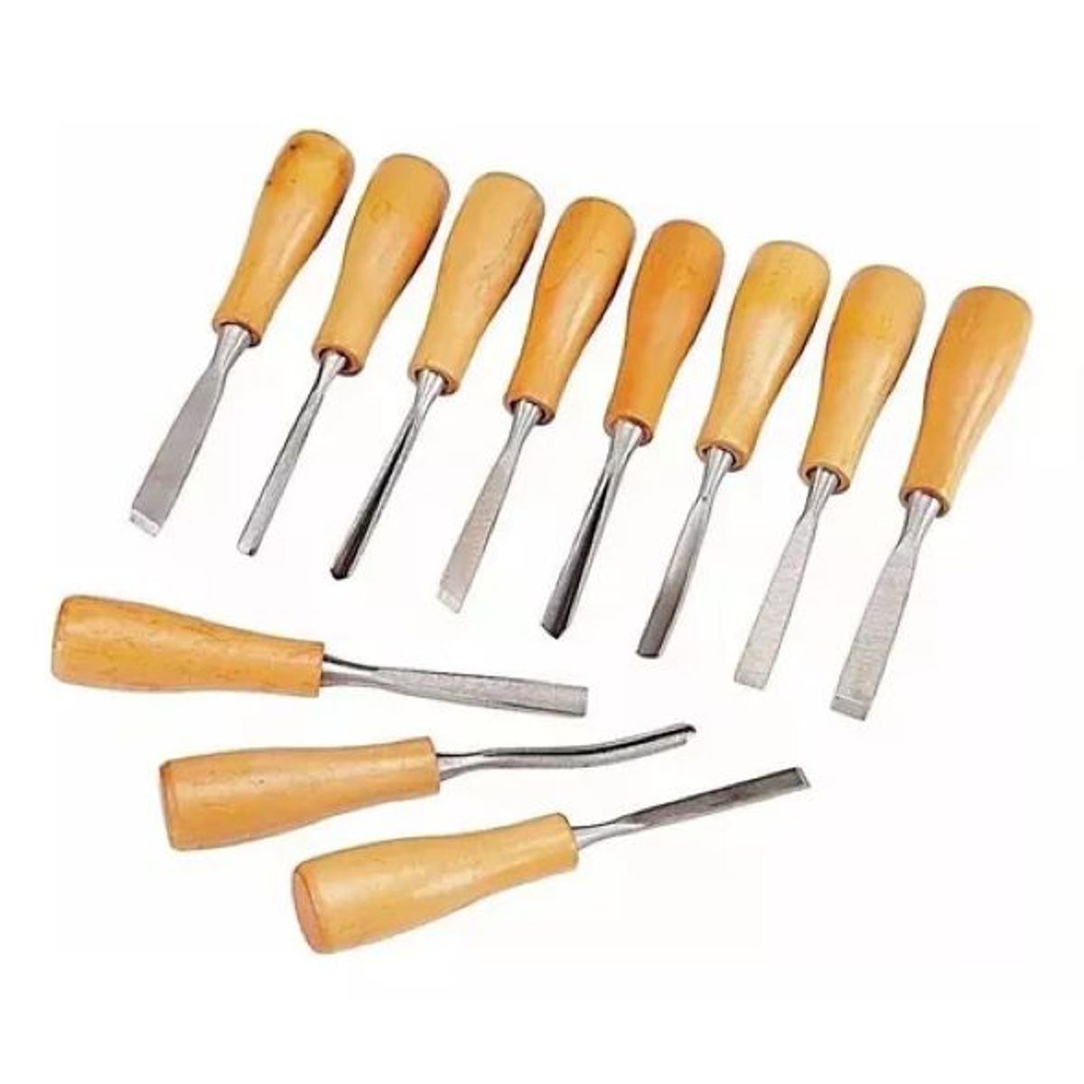 GENERICO - Set De Gubias Pequeñas Para Tallar Madera 11 Pcs