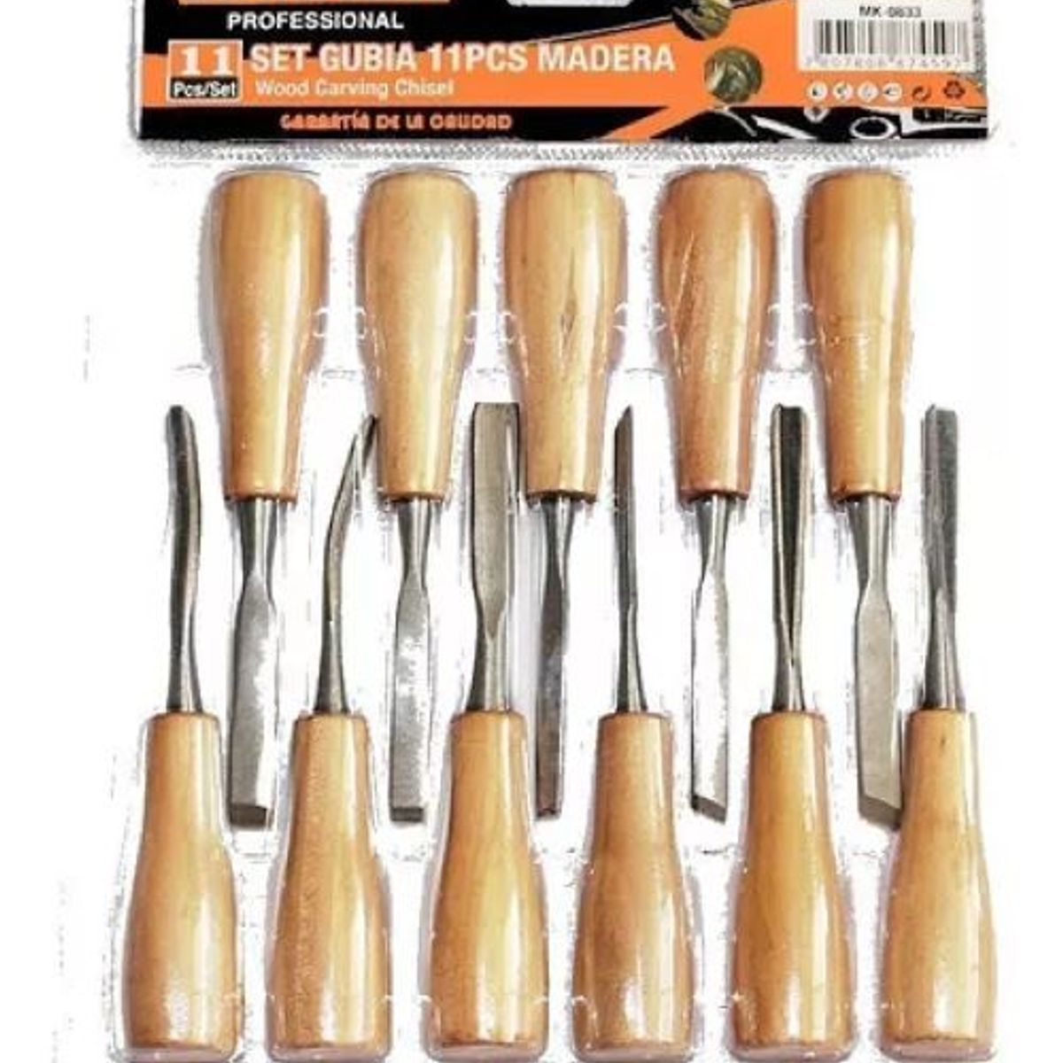 GENERICO - Gubias Pequeñas Para Tallar Madera 11 Piezas