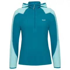 LIPPI - Poleron Mujer Jacaranda Nano-F 14 Zip Hoody Turquesa Claro Verde Agua