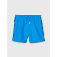 CALVIN KLEIN - Traje de Baño Niño Logo Tape Azul