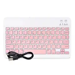 GENERICO - Teclado Bluetooth Para Tablet - Rosa