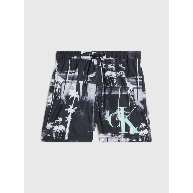 CALVIN KLEIN - Traje de Baño Niño CK Monogram Negro Calvin Klein