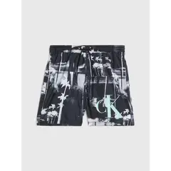 CALVIN KLEIN - Traje de Baño Niño CK Monogram Negro