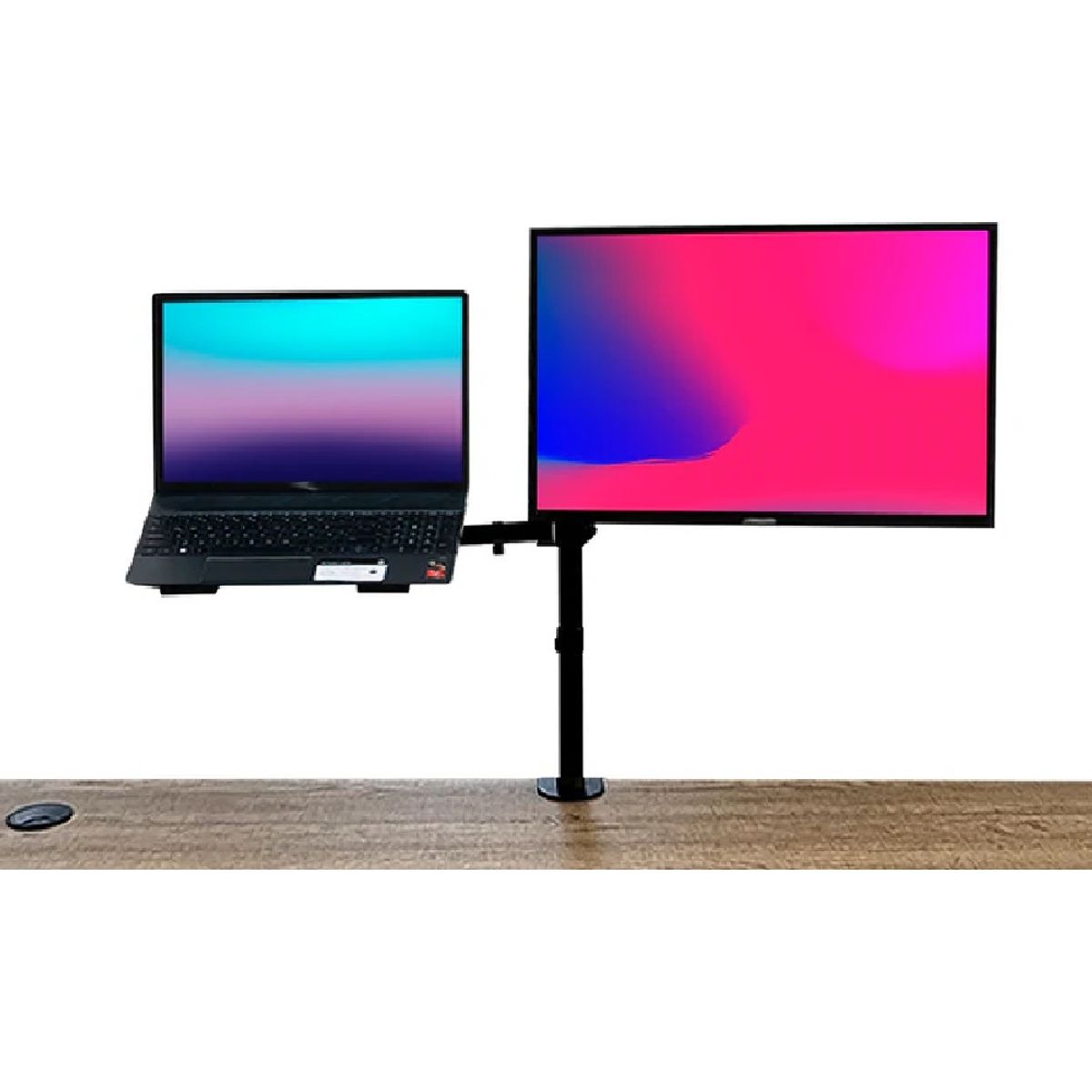 ANGELES DEL HOGAR - Base para Lapto y Monitor Brazo con Movimineto