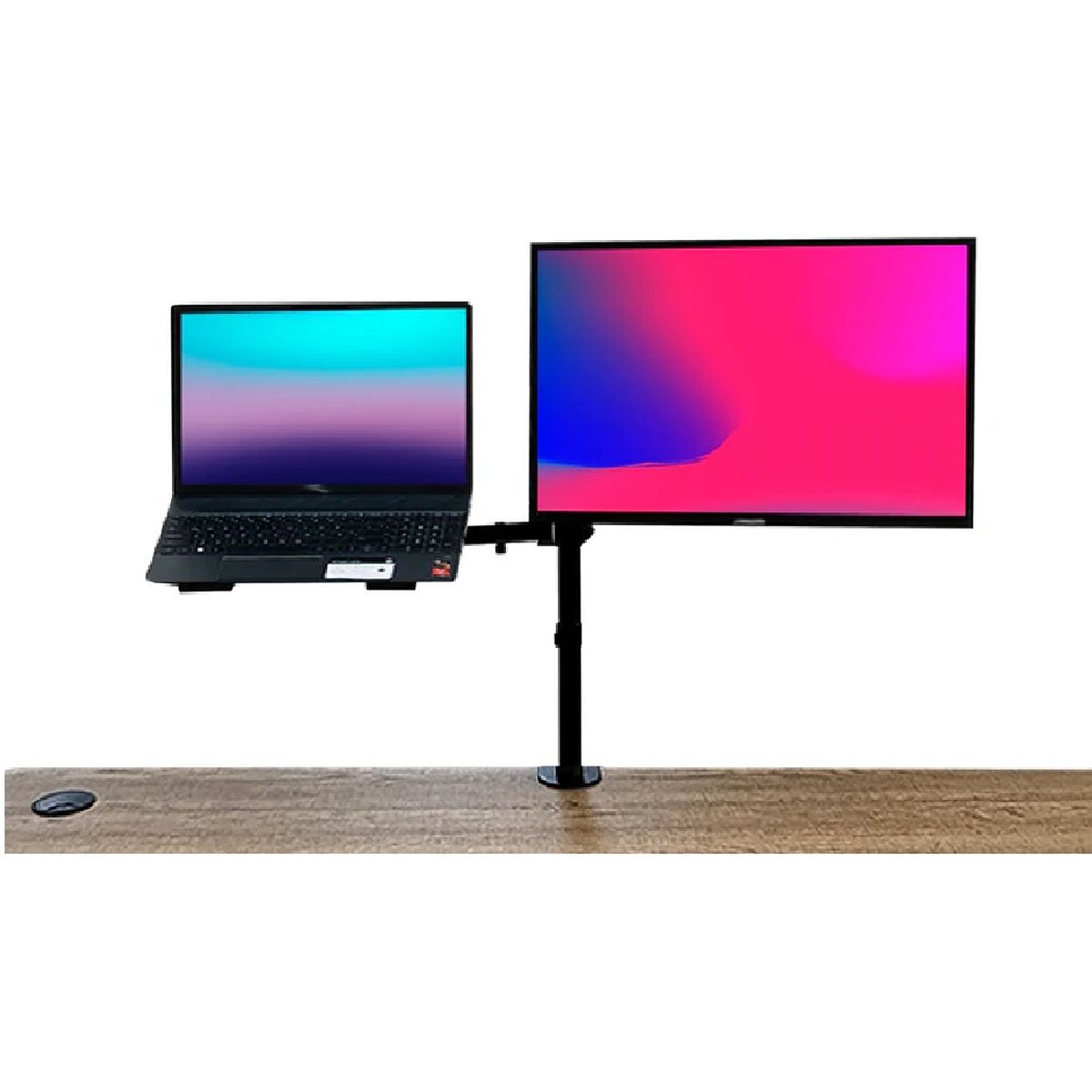 ANGELES DEL HOGAR - Base para Lapto y Monitor Brazo con Movimineto