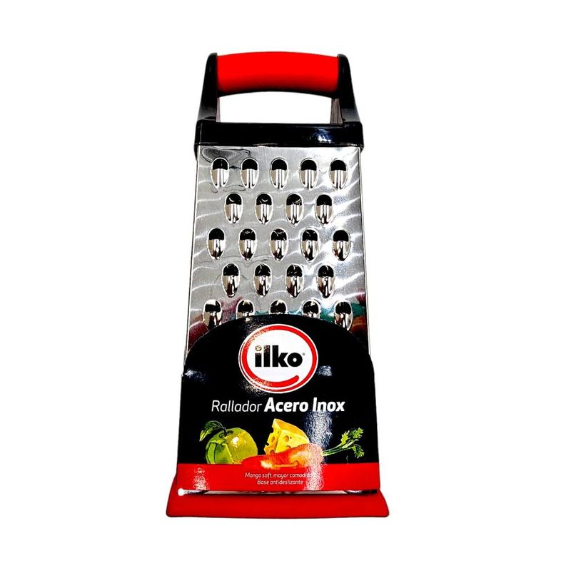 ILKO - Rallador Inoxidable 4 Caras Ilko - Gris