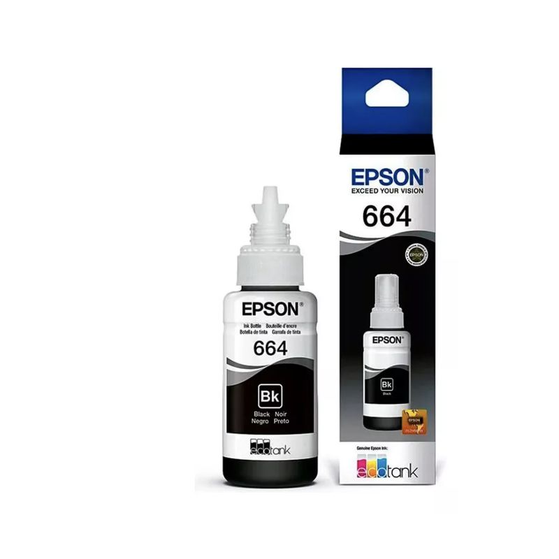 EPSON - Botella De Tinta Epson T664 Negro 70 LM