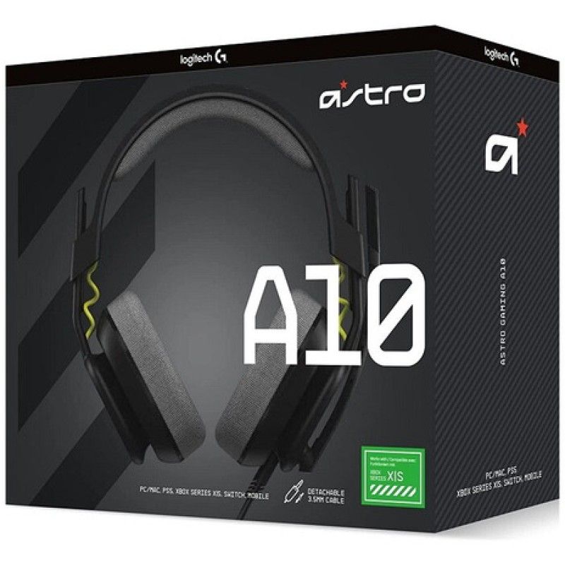 LOGITECH - Audífonos Gamer Astro A10 2 Gen Ps5 Xbox Pc 35mm By Logi