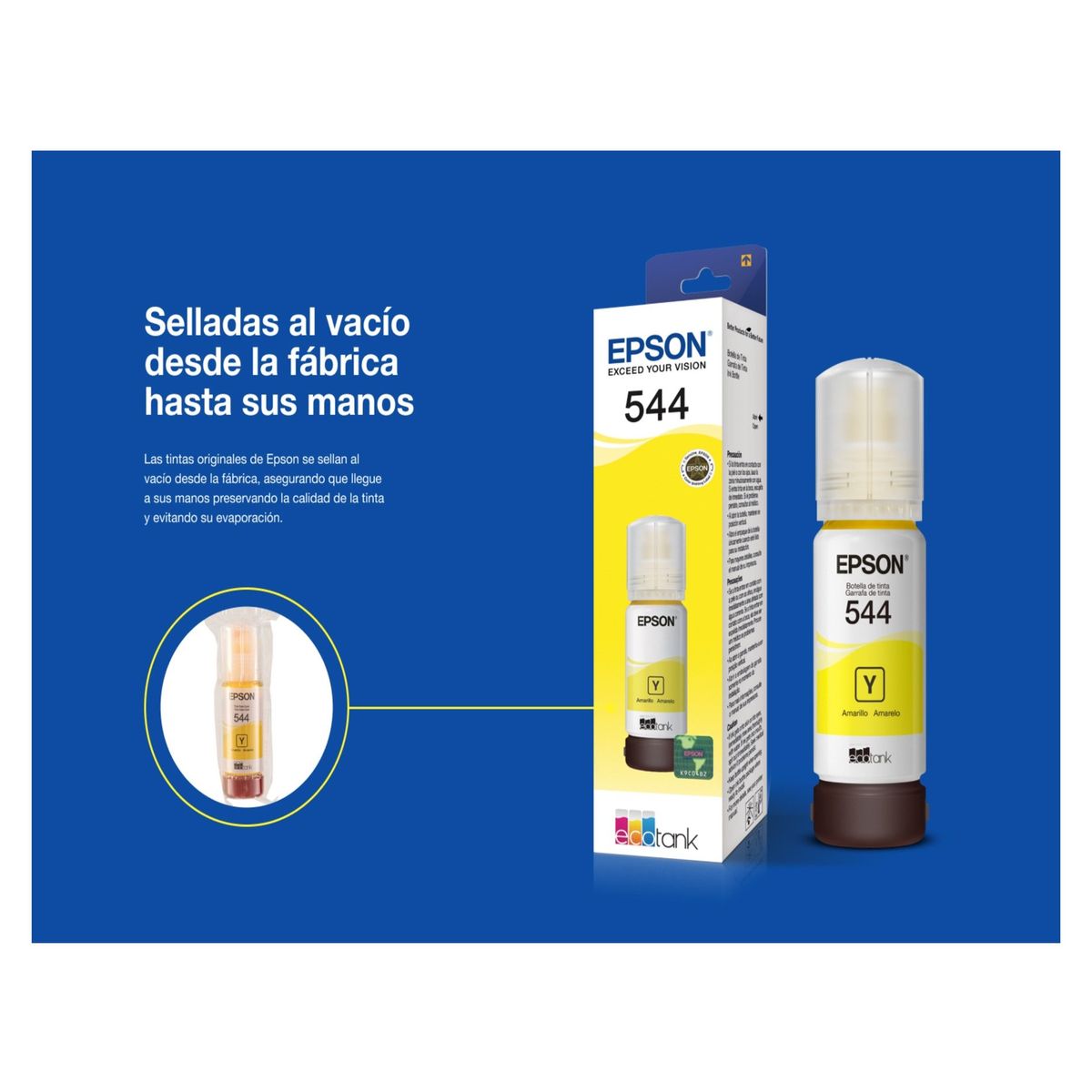 EPSON - Botella De Tinta Epson T544 Amarillo  70 LM
