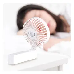 GENERICO - Ventilador De Mano Escritorio Recargable Plegable Portátil Rosa