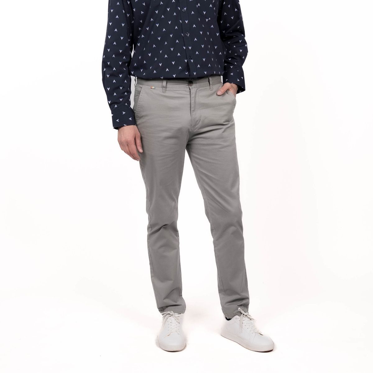 TRUVAL - Pantalón Frente Plano Slim Fit TRUVAL