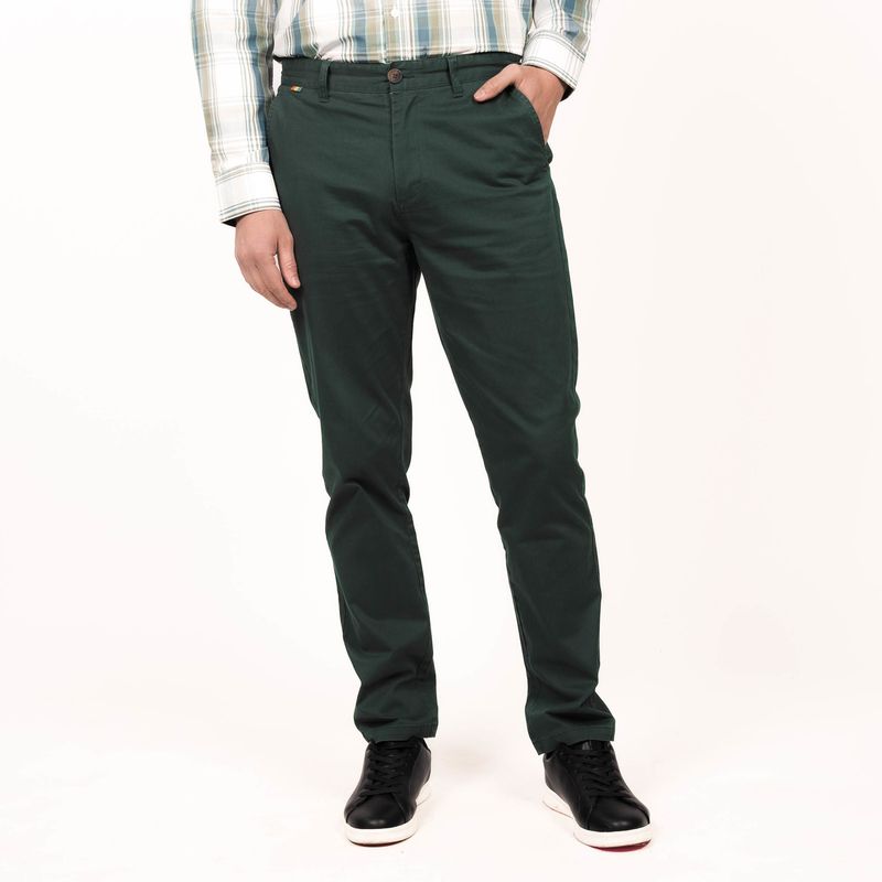 TRUVAL - Pantalón Frente Plano Slim Fit TRUVAL