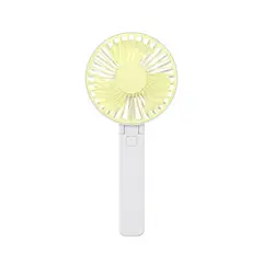 GENERICO - Ventilador De Mano Escritorio Recargable Plegable Portátil Amarillo