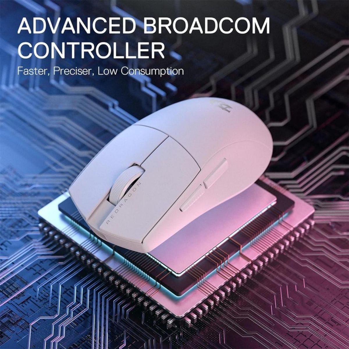 REDRAGON - Redragon M916 PRO 1K Ratón inalámbrico WHITE