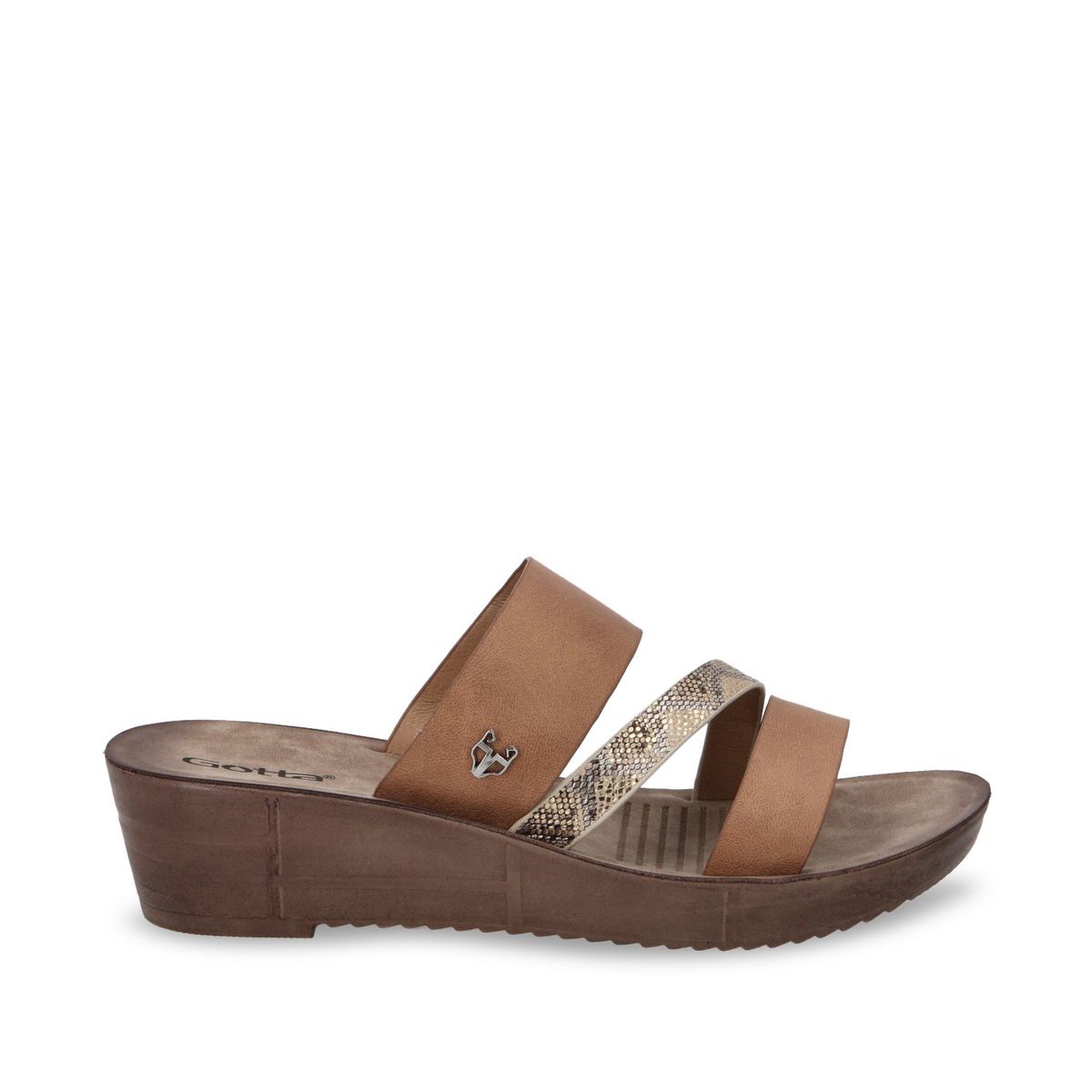 GOTTA - Sandalia Mujer Dorada Plataforma 13221 Gotta