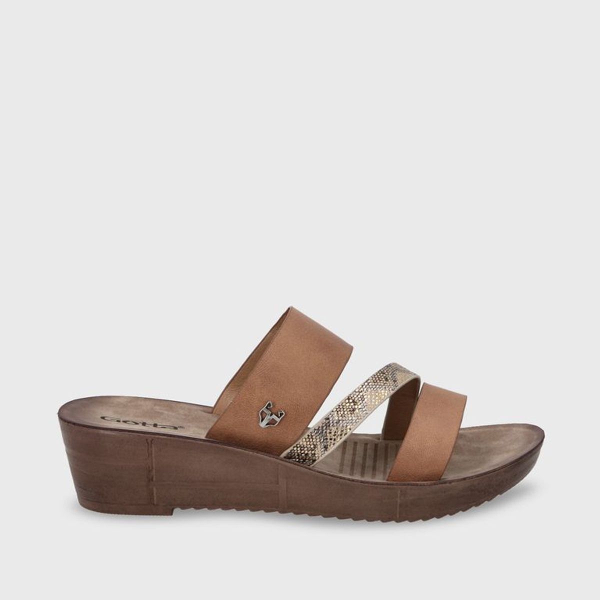 GOTTA - Sandalia Plataforma Dorado Mujer 13221