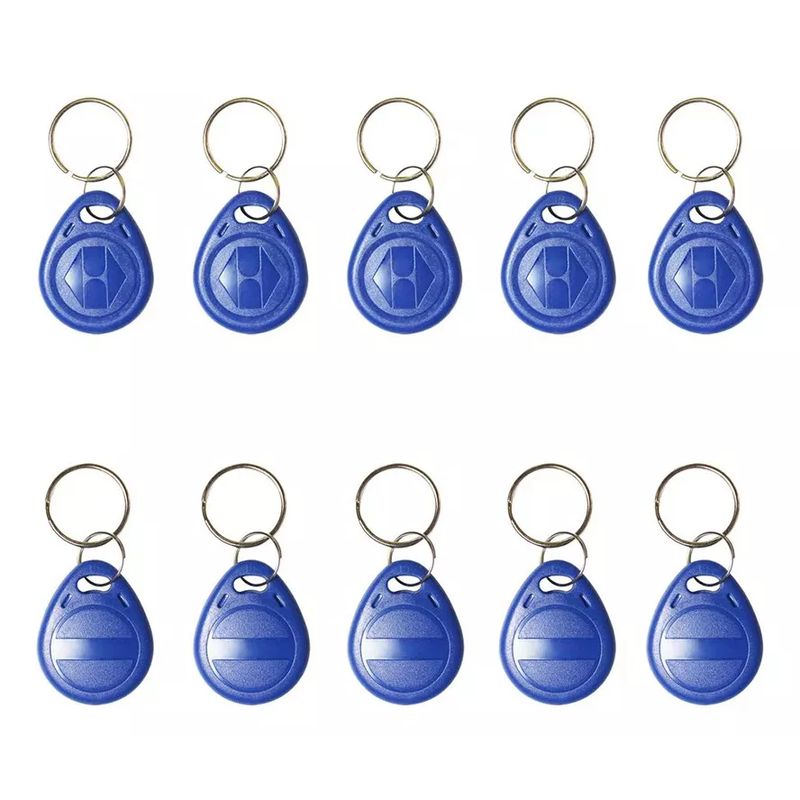 GENERICO - 10x Tag Llavero Rfid Nfc 125khz Control Acceso Proximidad