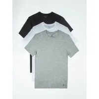 Pack De 3 Camisetas Solid C-Neck Negro