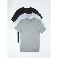Pack De 3 Camisetas Solid C-Neck Negro