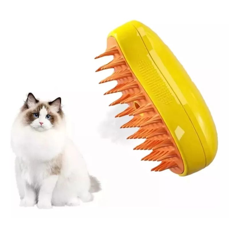 GENERICO - Cepillo Automático Para Gatos A Vapor 3 En 1