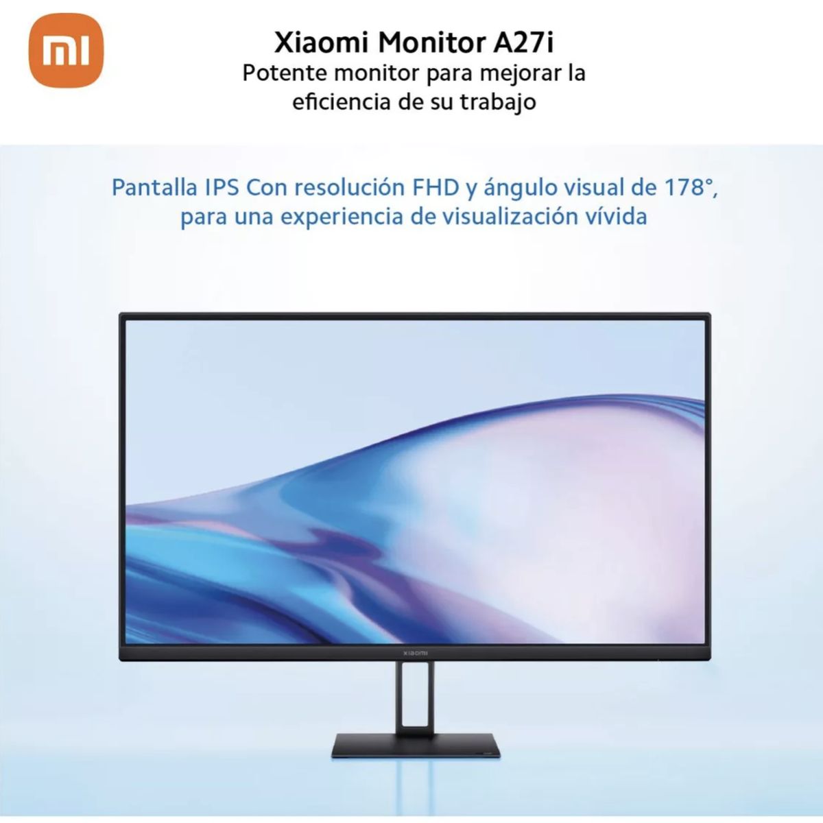 XIAOMI - Monitor Gamer Xiaomi A27i 27 IPS FULL HD 100Hz