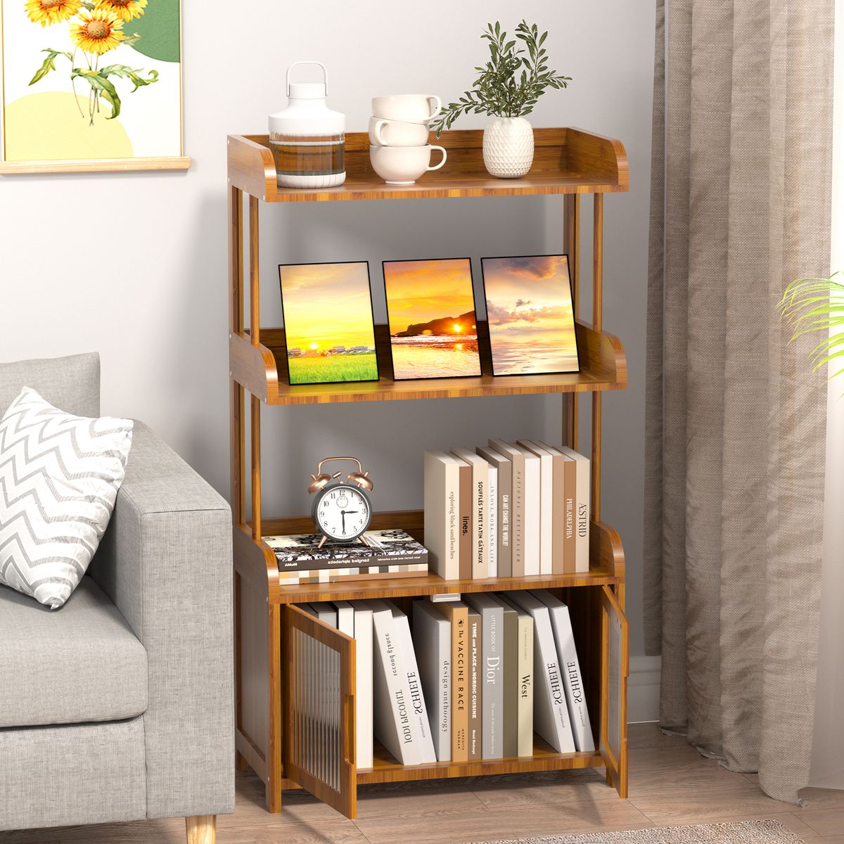 AIZO - Organizador Cocina Contra La Pared Cuatro Capas Gabinete