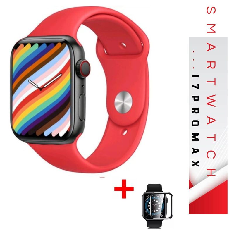 UNIVERSAL - RELOJ I7 PROMAX INTELIGENTE SMARTWACH 2024 - Rojo