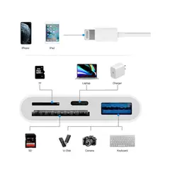 GENERAC - Adaptador Para iPad iPhone Tarjeta Sdtf Lector De Tarjetas