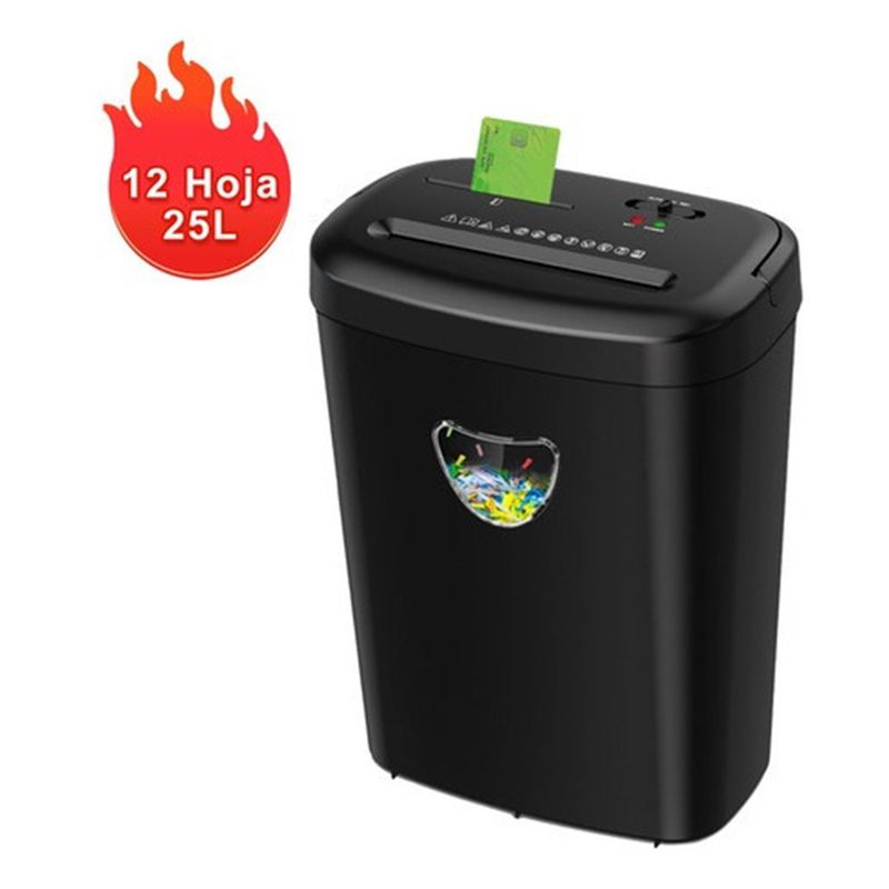 GENERAC - Trituradora De Papel Uso Rudo 12 Hoja/25l Envío Gratis