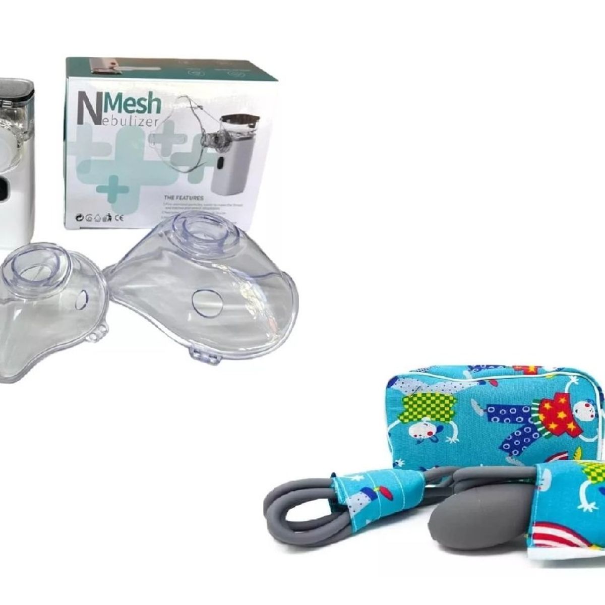 GENERICO - Kit Nebulizador Toma Presion Aneroide Esfingomanometro Niño