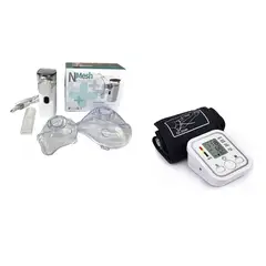 GENERICO - Kit Nebulizador Toma Presion Brazo Digital Blanco