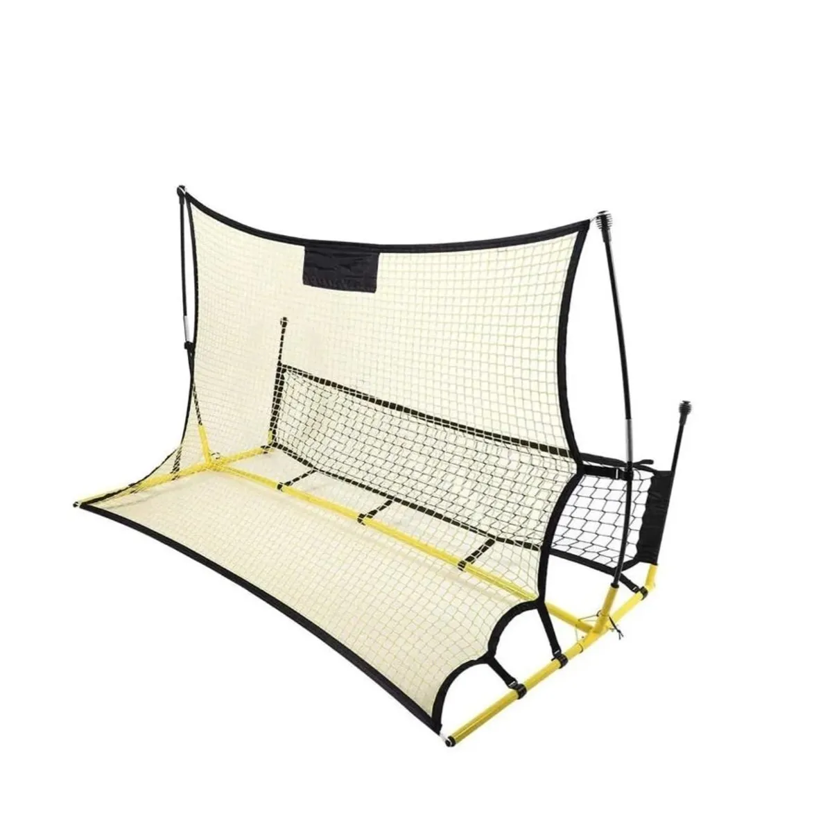 GENERICO - Red Rebotador Doble Entrenamiento Futbol Amarillo