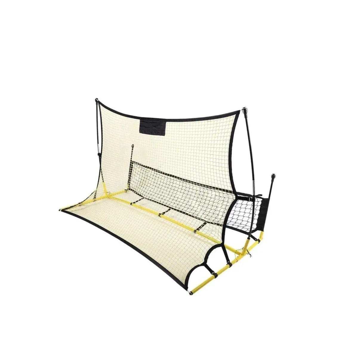 GENERICO - Red Rebotador Doble Entrenamiento Futbol Amarillo