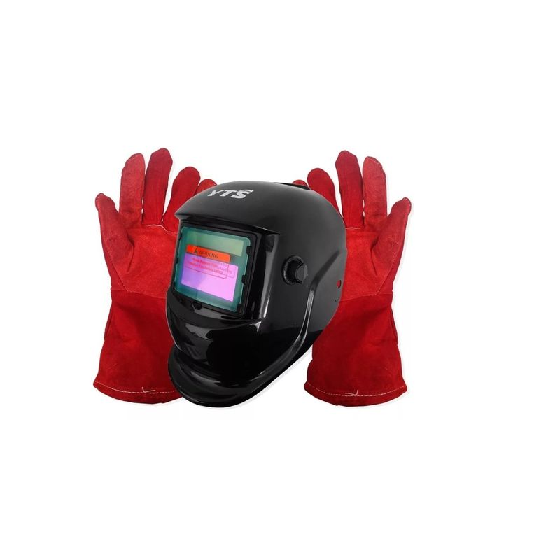 GENERICO - Set Mascara Soldar Fotosensible Cintillo Acolchado Guantes